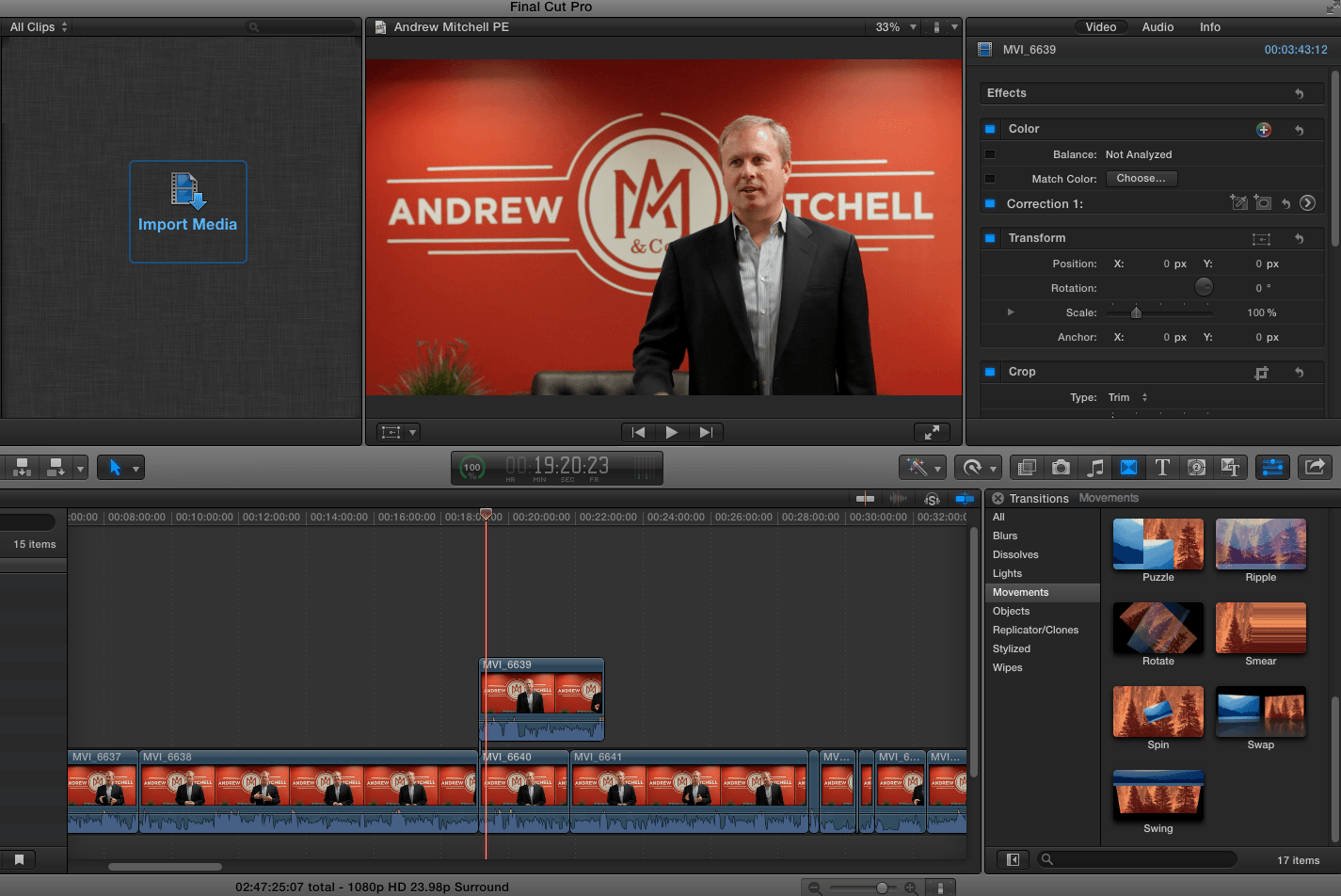 Editing service