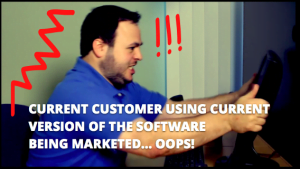 Image of an angry customer from a Corporate Video