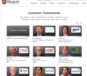Qualys customer testimonial videos
